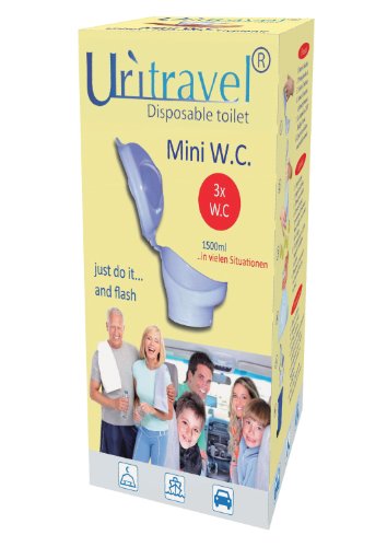 Uritravel Mini-Mobilurinal 3er Set mobile Toilette Urinal Auto WC