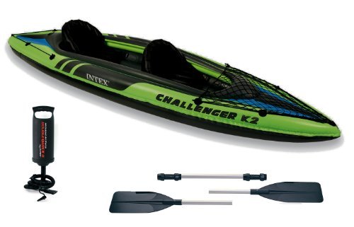 Intex Kajak K2 Challenger #68306 für 2 Personen, aufblasbar, mit Paddeln