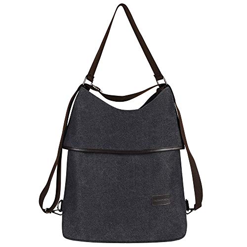 Rucksack Damen/Handtasche Damen aus hochwertigem Canvas, Retro Rucksäcke Damen Umhängetasche Schultertasche Alltagstasche Crossbody Bag von Ruschen
