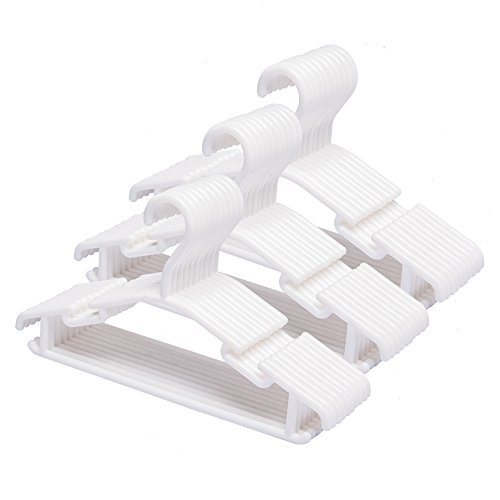 Tosnail Kinder Kleiderbügel 30 Stück, Weiß