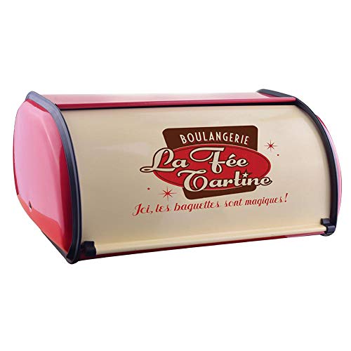 SHOH Brotbox Im Retro Design, Brotkasten, Aus Metall Schwarz Brotbox Deckel Brot Rollbrotkasten Klein Kompakte Brotbox Hält Brot Und Brötchen Länger Frisch Und Ist Lebensmittelechte Brotaufbewahrung