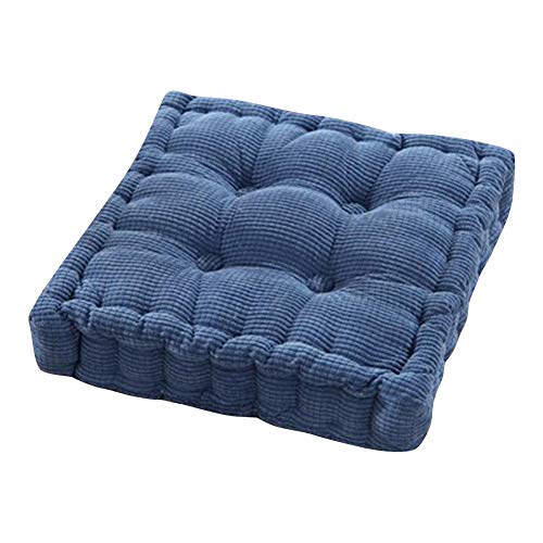 elec tech Sitzkissen Bequemes Stuhlkissen Weiches Sitzkissen Starke Einfarbige Runde Cord Tatami Matte Fettpolster für Home Office Esszimmerstuhl Einfarbig Indoor Outdoor Sitz Stuhl Pad 40 * 40 cm