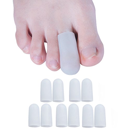 Sumiwish Zehenkappen, Zehenschutz Silikon, Zehenschutz Großer Zeh für Running, Walking, Verhindern Blister,5 Paar Silikon Zehenkappen
