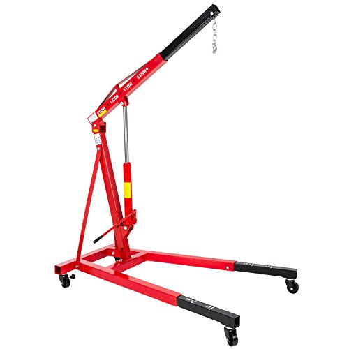 TecTake Werkstattkran Tragfähigkeit bis 2000 kg Motorkran Hebekran klappbar // Gesamtgewicht: 123 kg