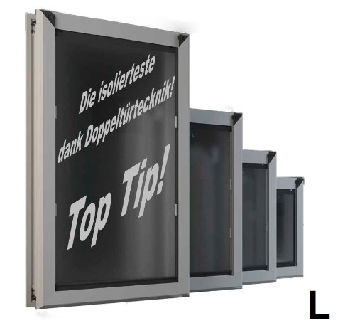 Pet-Corp International Ltd DD9L-Pro, Hundeklappe mit Doppeltürtechnik gegen Zugluft und Kälte