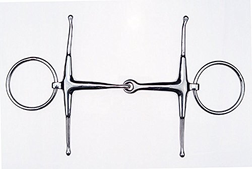 Feeling FULMER Trense Edelstahl 55 mm Ringe Knebeltrense Schenkeltrense, 13,5 cm