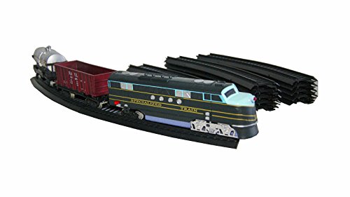 Eisenbahn Dampflock Set Lok Lokomotive Waggons Schienen mit Licht & Sound Kinder Spielzeug