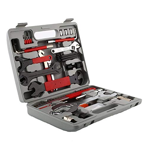 HENGMEI Fahrrad Werkzeugkoffer 44 TLG Fahrradwerkzeug Tool Werkzeugset Reparatur Reparaturset