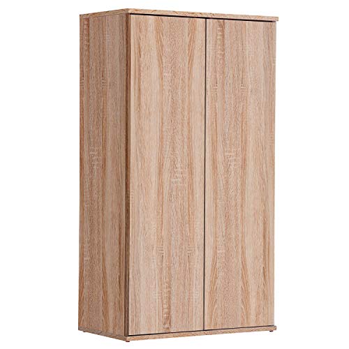 mokebo 'Der Schlanke' Mehrzweckschrank, Aktenschrank, Schrank, Made in Germany, klimaneutraler Versand, Einzeln, Sonoma Eiche -69