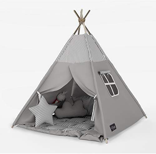 Elfique New Tipi INDIANERZELT DOPPELT Gepolsterter Decke