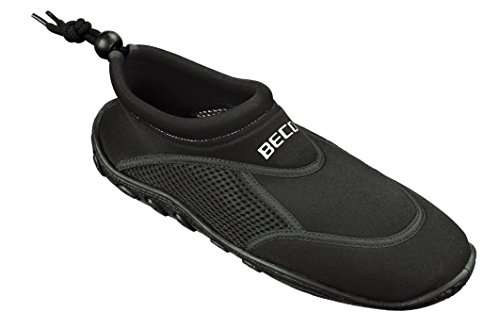 BECO Badeschuhe / Surfschuhe für Damen und Herren schwarz 38