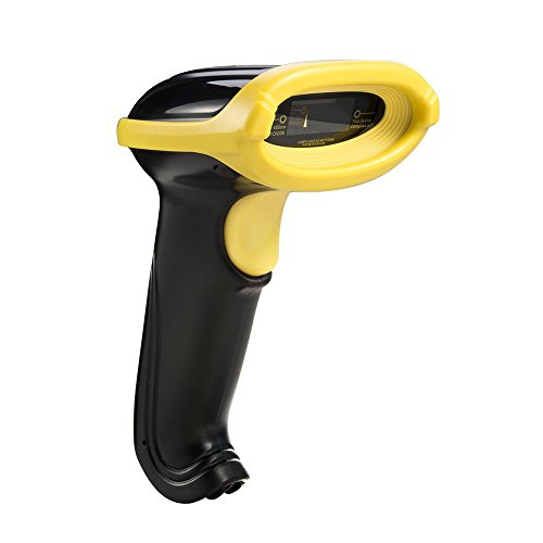 TaoTronics USB Laser-Barcodescanner Deutsche Tastatur, 4 mil unterstützt, Barcode Handscanner Handheld Lesegerät Ergonomisches und stabiles Design, Plug and Play