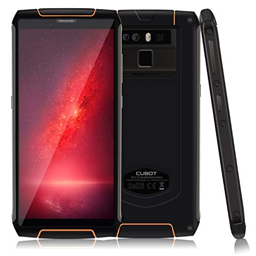 Cubot Kingkong 3 Android 8.1 Dual SIM Outdoor Smartphone ohne Vertrag, IP68 Wasserdicht, Stoßfest und Staubdicht, 6000 mAh Akku, GPS+Kompass, 4GB+64GB, 5,5 Zoll Display, WiFi, Bluetooth, Schwarz