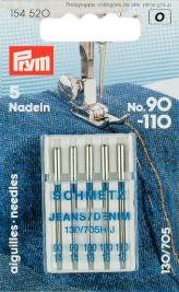 154520 Nähmaschinennadeln 130/705 Jeans 90-110