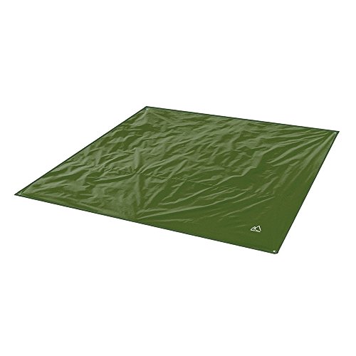 Terra Hiker Camping Zelt Tarp, Outdoor Plane, Wasserdicht Zeltplane mit Tragetasche (Dunkelgrün S: 150 cm x 220 cm)