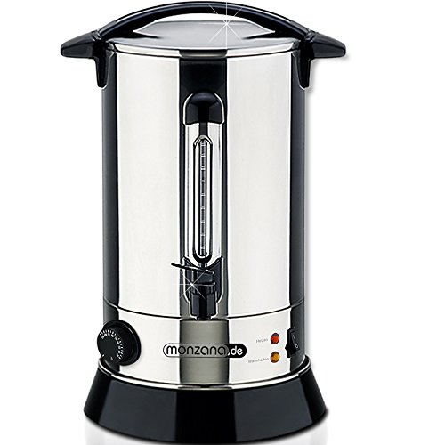 Monzana Glühweinkessel aus Edelstahl 20 l 1650 W - Glühweinkocher Glühweintopf Wasserkocher Teekocher