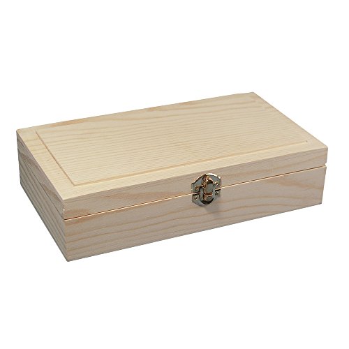 RAYHER 62296000 Holz Schatulle Rahmen FSC Mix Credit, 25 x 14 x 6 cm