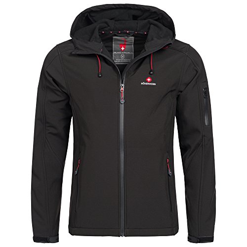 Höhenhorn Altus Herren Softshell Jacke Outdoor, Schwarz, Gr. M