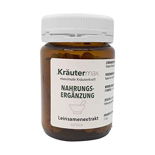 Leinsamen-Kapseln 1 x 90 Stk. - Leinsamen-Glutenfrei - Lignane-Kapseln