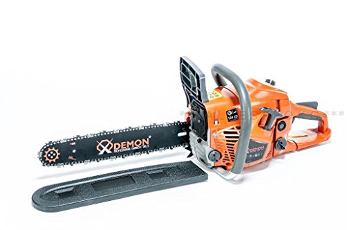 Mar-Pol Demon 4,35 PS Benzin Motorsäge Motorkettensäge Kettensäge mit 3 Sägeketten und 2 Schwerter 38 cm 15' Set