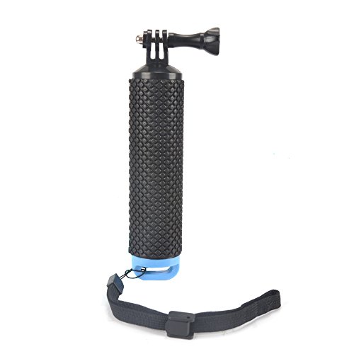 Racksoy Wasserdicht Aufschwimmende Griff Halterung Stange Flotieren Stick für Gopro Hero 5, 4, 3+, 3, 2, 1 und Action Cam, Sport Kameras usw. (Blau)