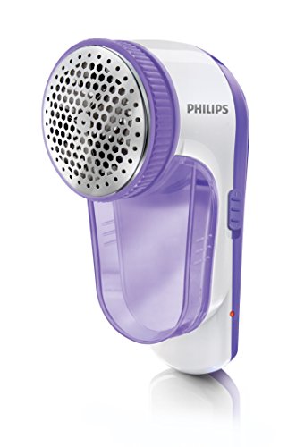 Philips GC027/00 Elektrischer Fusselentferner (Akku über USB aufladbar, mit Fusselbürste) flieder
