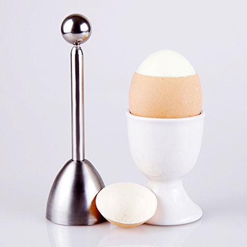 Impeccable Culinary Objects (ICO) ICO013 Edelstahl Eierköpfer & Eieröffner, Silver, 4 x 4 x 13 cm