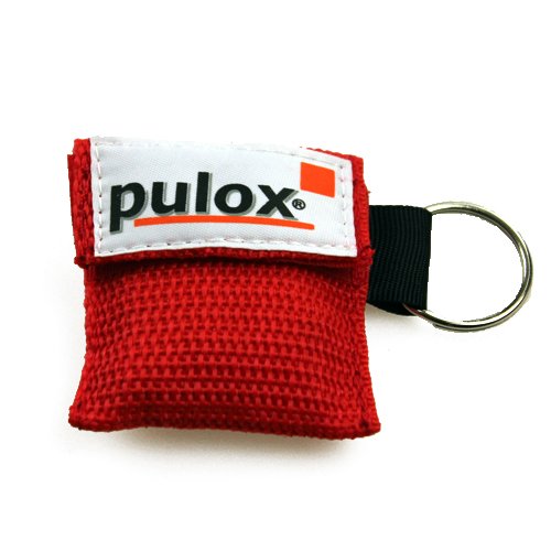 PULOX RESPI-Key Schlüsselanhänger Beatmungsmaske in rot