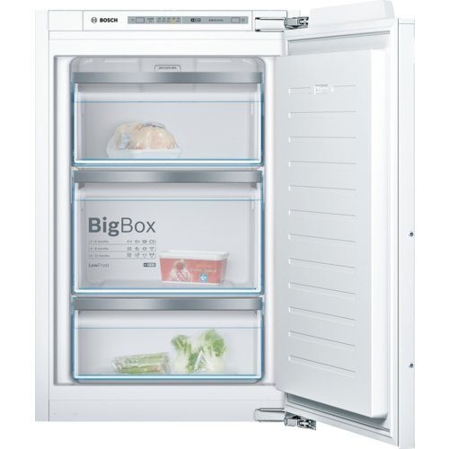 Bosch GIV21AF30 Serie 6 Einbau-Gefrierschrank Flachscharnier/A++/87.4 cm/157 kWh/Jahr/97 L Gefrierteil/Super Gefrieren