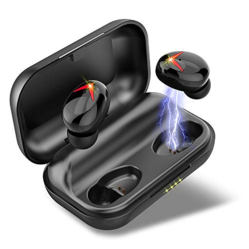 Bluetooth Kopfhörer, V5.0 Bluetooth Kopfhörer in Ear Kabellos Sport Ohrhörer, 120H Spielzeit, Wireless Earbuds Deep Bass HD-Stereo, IPX7 Wasserdicht, CVC8.0 Noise Cancelling Kopfhörer mit Mikrofon