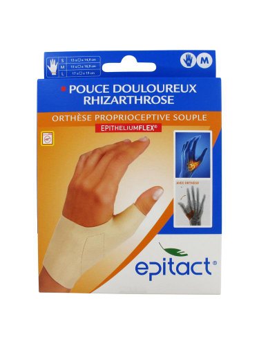 Epitact Supple Proprioceptive Orthosis Painful Thumb Right Hand - Size : Size M