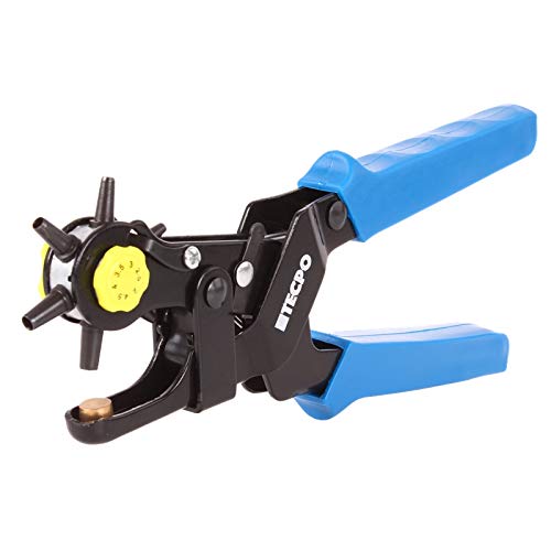 TECPO 300470 Revolverlochzange Lochzange Lederzange Gürtelzange Gürtel Locher Loch Zange