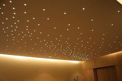 Set Sternenhimmel Warmweiß - 50 Stück LED Einbaustrahler 12V + Netzteil