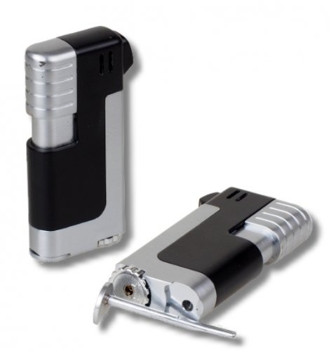 Pfeifenfeuerzeug Winjet black inkl. Pfeifenstopfer inkl. Lifestyle-Ambiente Tastingbogen