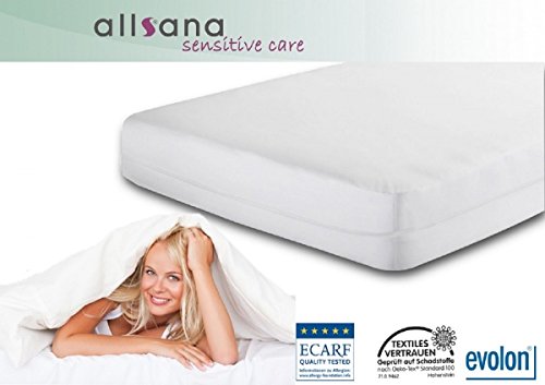 Allsana Allergiker-Matratzen-Bezug 180x200x8cm für Topper anti Milben Encasing