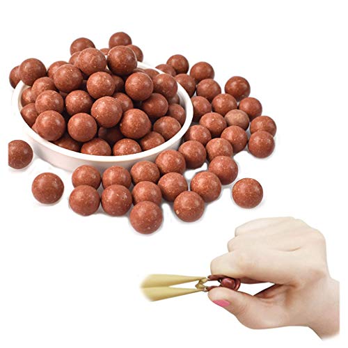 GEGEQ Harte Tonkugel Schleuderball Perlen Schlammkugel Sicherheit Schlammpille Katapult Schießscheiben Übungsschlammball Schleuderliebhaber mit schöner Geschenktüte