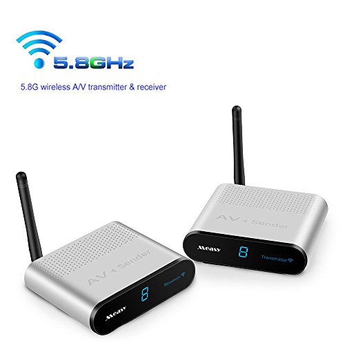 Measy AV530 5,8 GHz 8-Kanal 300 m/1000 Fuß BZW. 305 m Wireless Audio Video AV SD TV Sender Transmitter & Receiver