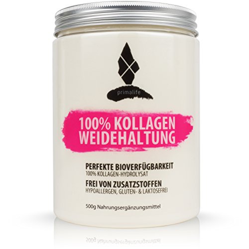 Kollagen aus Weidehaltung • 100% reines Kollagen Hydrolysat • 500g • ohne Zusätze • optimal für Paleo, Atkins, Keto und Low Carb Ernährung • in Deutschland hergestellt • primalife