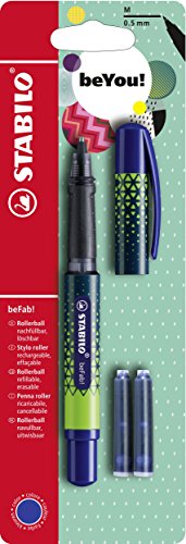 Tintenroller - STABILO beFab! URBAN SPORTIVE in blau - inkl. 3 Patronen