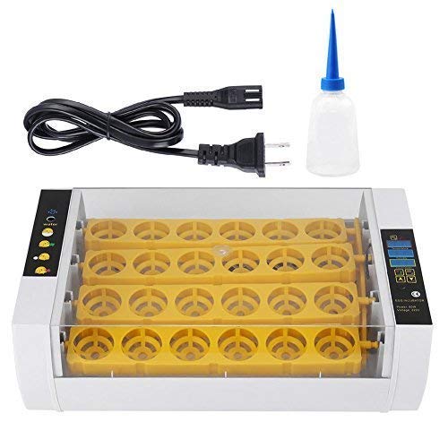 BlackEdragon Inkubatoren für Geflügeleier, Digitales Brutmaschine Automatisch Inkubator Brutautomat Vollautomatische 24 Eier für Enten, Hühner, Wachteln