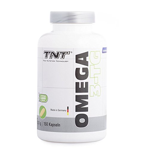 Premium Omega 3 Kapseln hochdosiert | gesunde Fisch-Öl Kapseln aus essentiellen Fettsäuren und Lebertran | Gut verträglich und reich an EPA & DHA | Immunsystem stärken mit TNT Omega 3-TG / 150 Caps