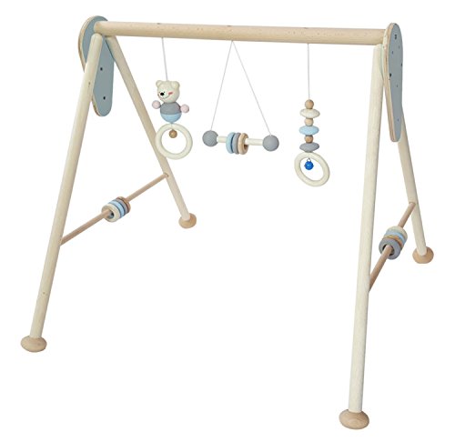 Hess Holzspielzeug 13381 Babyspielgerät aus Holz, Blau
