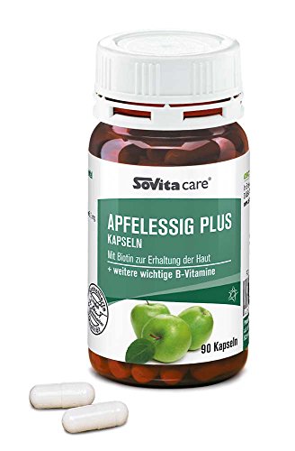 Apfelessig plus Kapseln | mit Biotin und Folsäure | ascopharm | 90 Kapseln