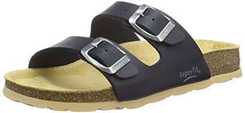 Superfit FUSSBETTPANTOFFEL 800111, Jungen Pantoffeln, Blau (OCEAN 80), 35 EU