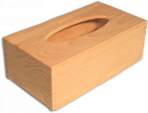 MidaCreativ Kosmetiktuchspender, Kleenexbox, Tücherbox Holz (Kiefer) unbehandelt
