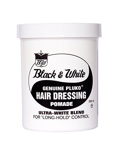 Pluko Black & White Genuine Pluko Hair Dressing Pomade 200ml
