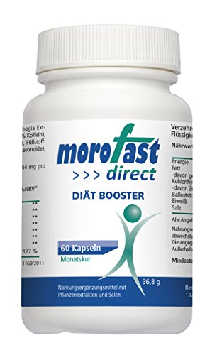 MOROFAST Kapsel mit Garcinia Gambogia Extrakt und Morosil I Pillen schnell & einfach zur Einnahme I Inhaltsstoffe natürlich und vegan I Bauch, Hüfte I für Männer und Frauen I 60 Kapseln