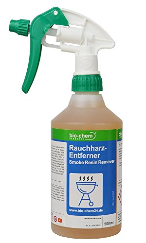 bio-chem RAUCHHARZ-ENTFERNER Grillreiniger | KONZENTRAT I BBQ-Reiniger I Smoker I Räucherkammer I Räucherofen 500 ml mit Spraykopf und Schaumdüse I Kraftreiniger I Intensivreiniger I Spezialreiniger