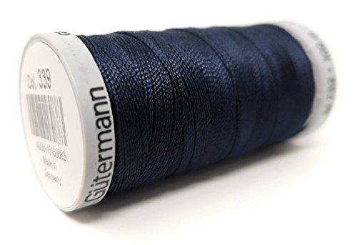 Gütermann Garn Extra Stark Nähgarn Polyester 100m Nähmaschinengarn Universal Reißfest FarbNr: 339 (Blau, 1)