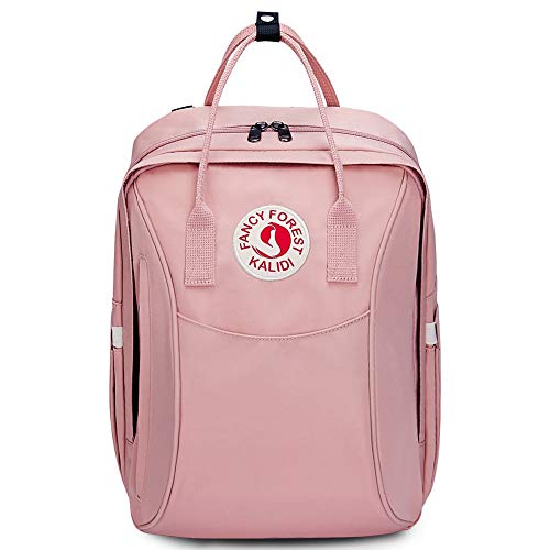 KALIDI Baby Wickelrucksack Wickeltasche Mama Rucksack Große Kapazität Multifunktional Wickelunterlage mit praktischen Kinderwagenhaken Babytasche für Unterwegs, Rosa